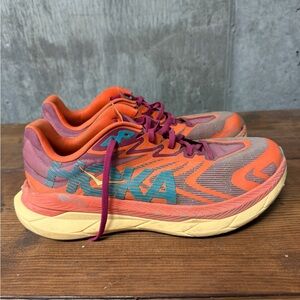 Hoka Tecton X 2 
Men’s 10 - Orange and Purple Running Shoes